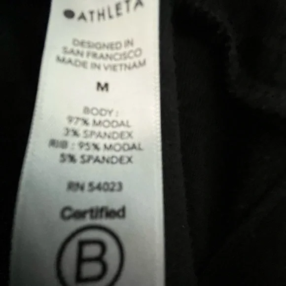 Athleta Ultra Soft Black Pranayama Open Front Restore Wrap Jacket Style Size M - Picture 6 of 6